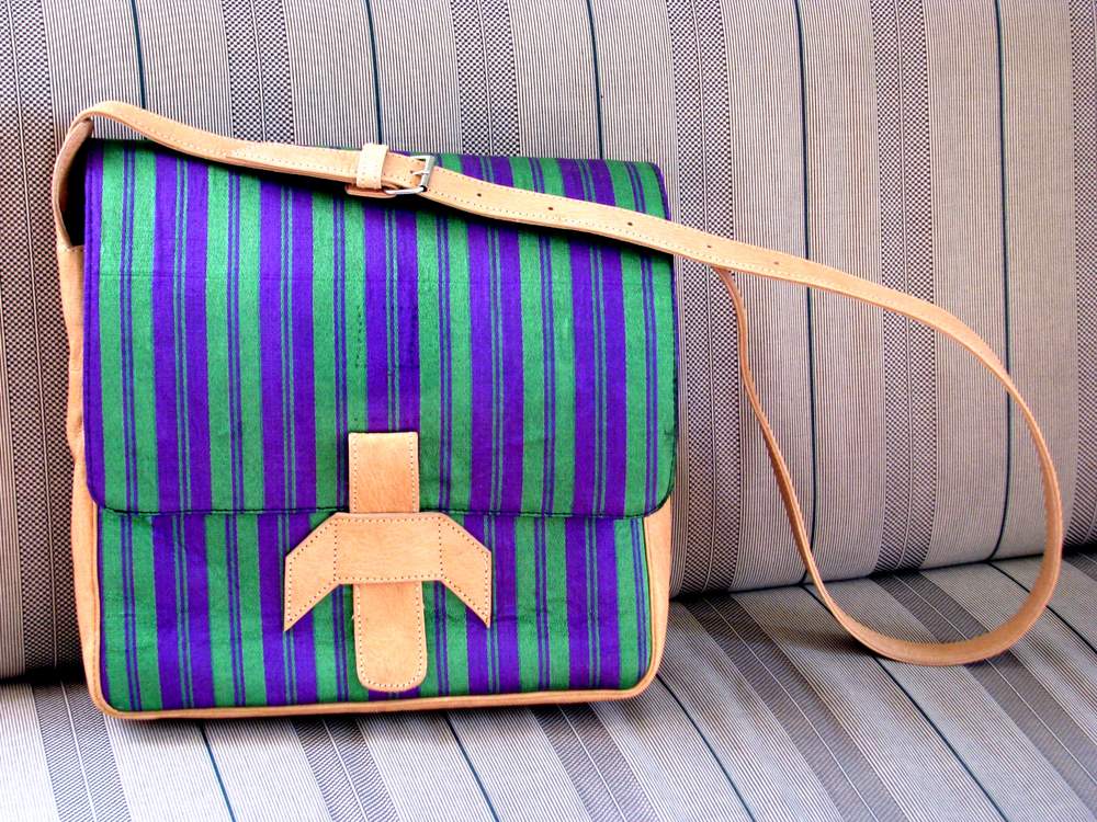 Gundara - Chopan Laptop Bag - messenger bag - chopan material - genuine leather
