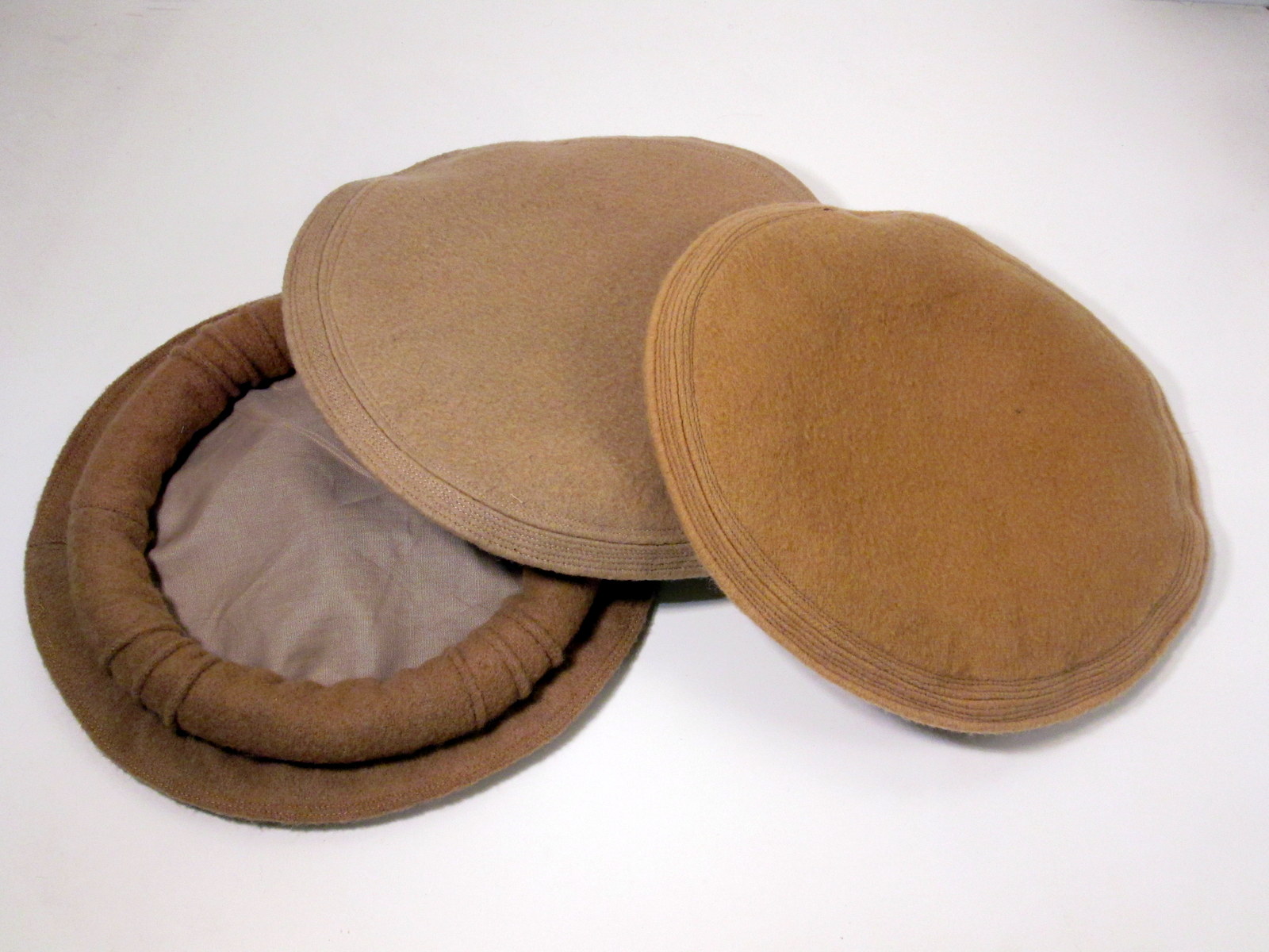 Cream Coffee Colour Variations Pakol Adaptable Woolen Hat from