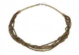 Gundara - Halskette - Serpentin - grün - Afghanistan