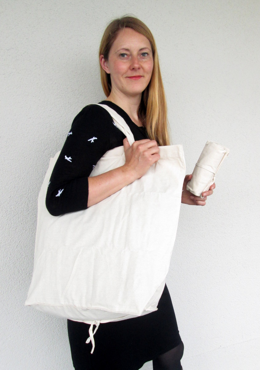 nice white cotton shopping bag - Gundara