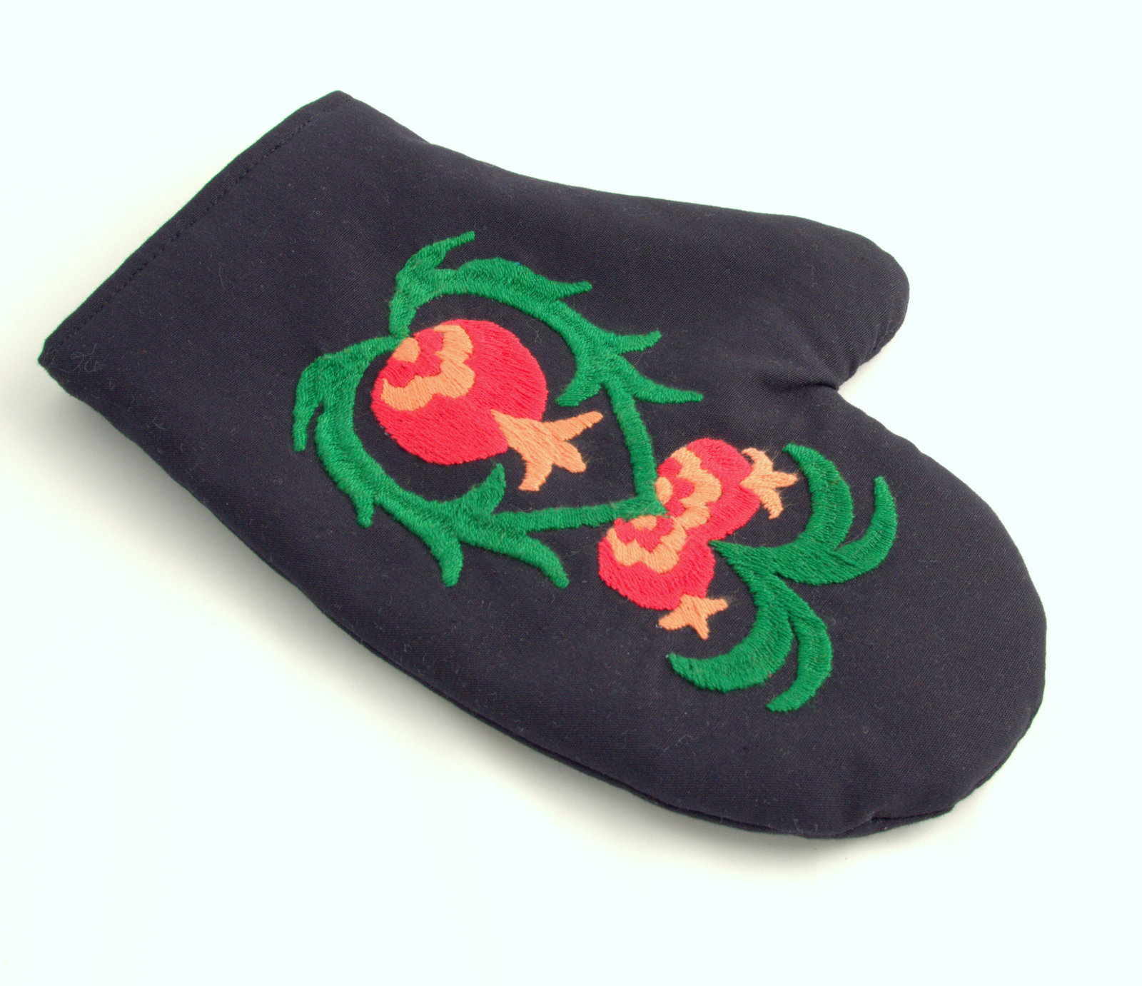 oven glove - handmade in women's cooperative - Tajikistan - embroidered - Gundara