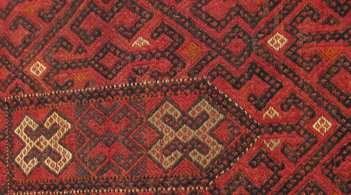 Olam tribe small suzani - hand stitiched rug