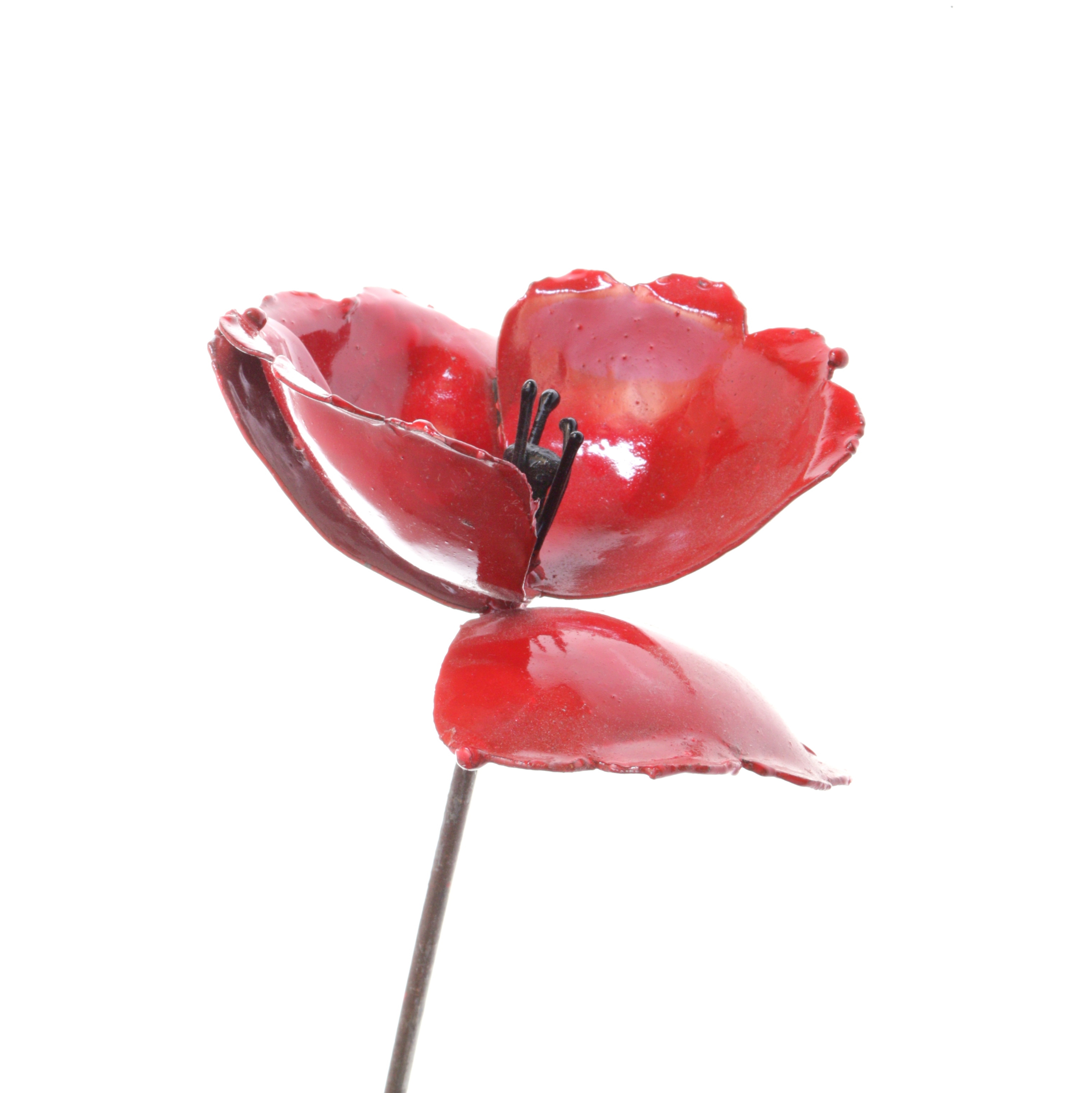 upcycling metal poppy flower by shona art