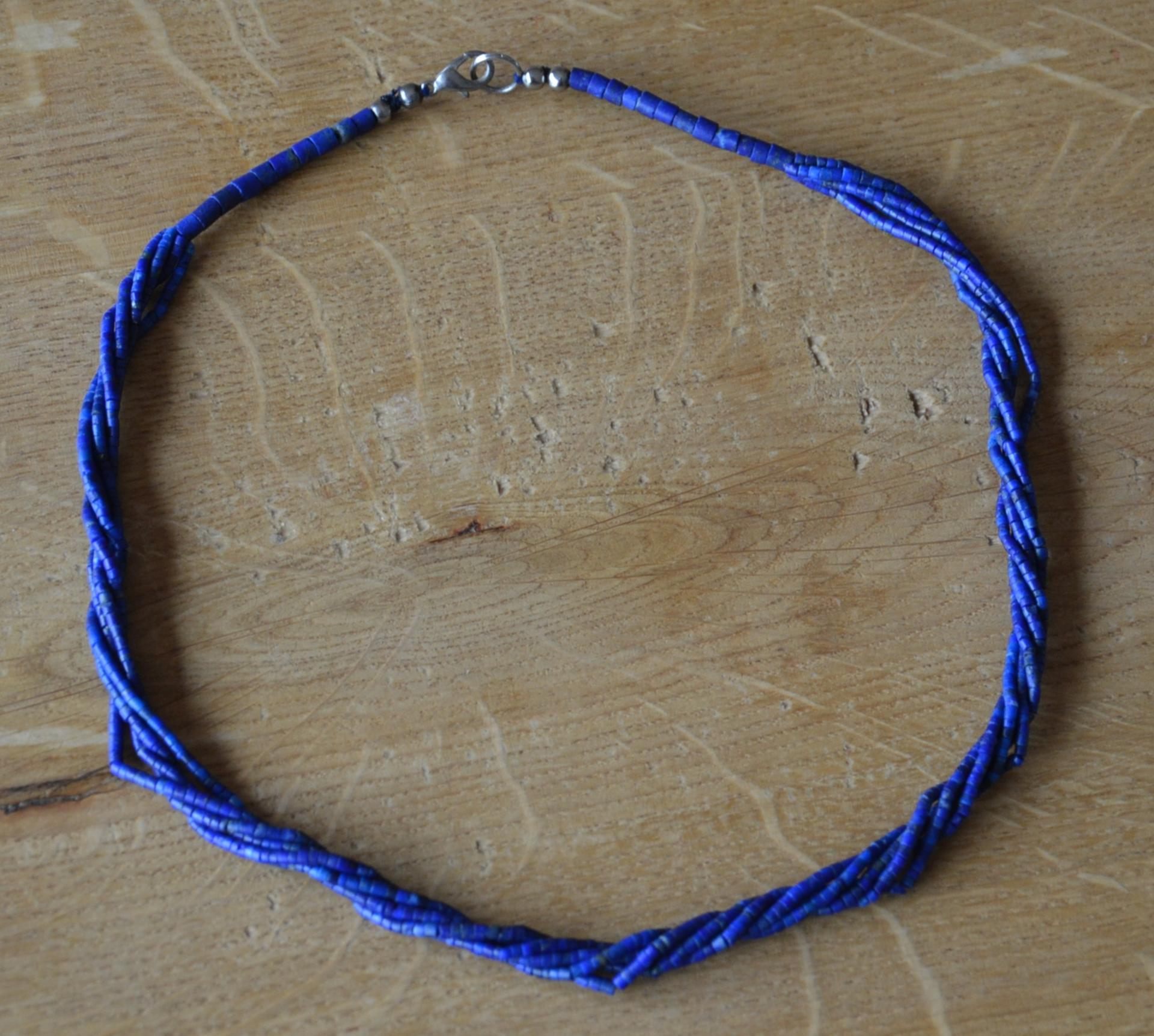 Beautiful Blue Fair Trade Lapislazuli Necklace from Afghanistan