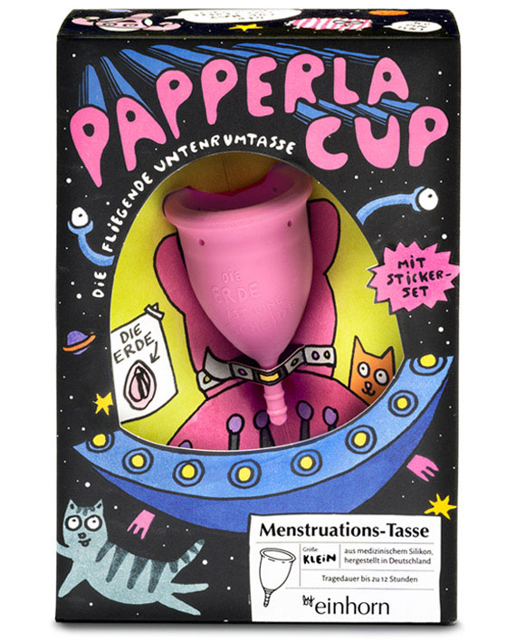 menstruation cup papperlacup in its box