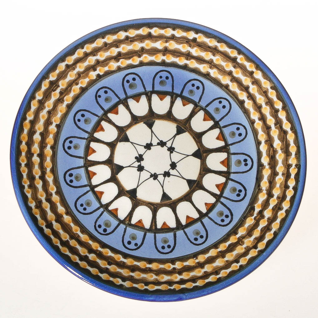 Ciotola In Ceramica Originale Bunzlauer – Decorata A Mano, 14x7.1 Cm, Microonde E Lavastoviglie