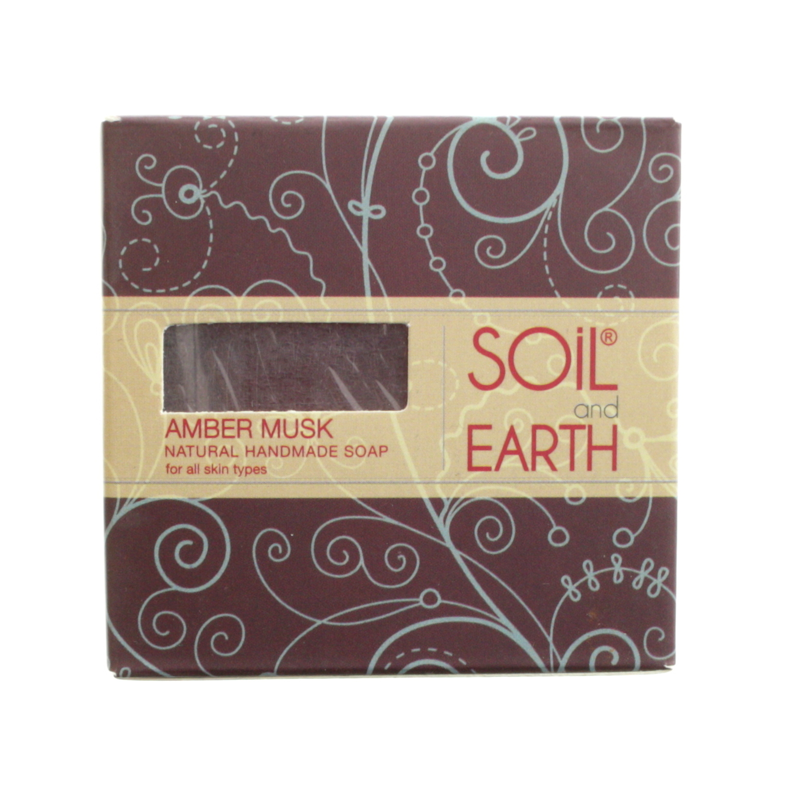amber musk ayurvedic soap by Soil and Earth