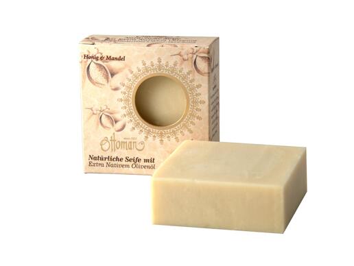 Ottoman - olive oil soap - honey & almond - made in Turkey - no artificial fragrances or animal fats