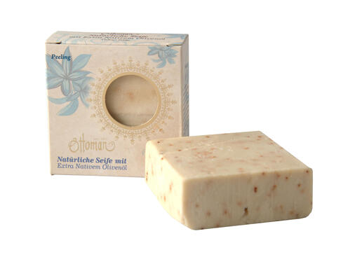 Exclusive olive oil soap - peeling with poppy seeds - by Ottoman 1881 - made in Turkey - no artificial fragrances or animal fats Ottoman - olive oil soap - peeling with poppy seeds - made in Turkey