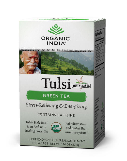 tulsi green tea blend by organic india