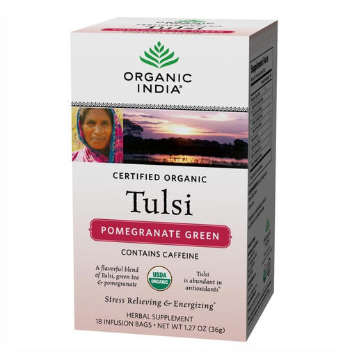 Organic Tulsi with pomegranate and green tea 