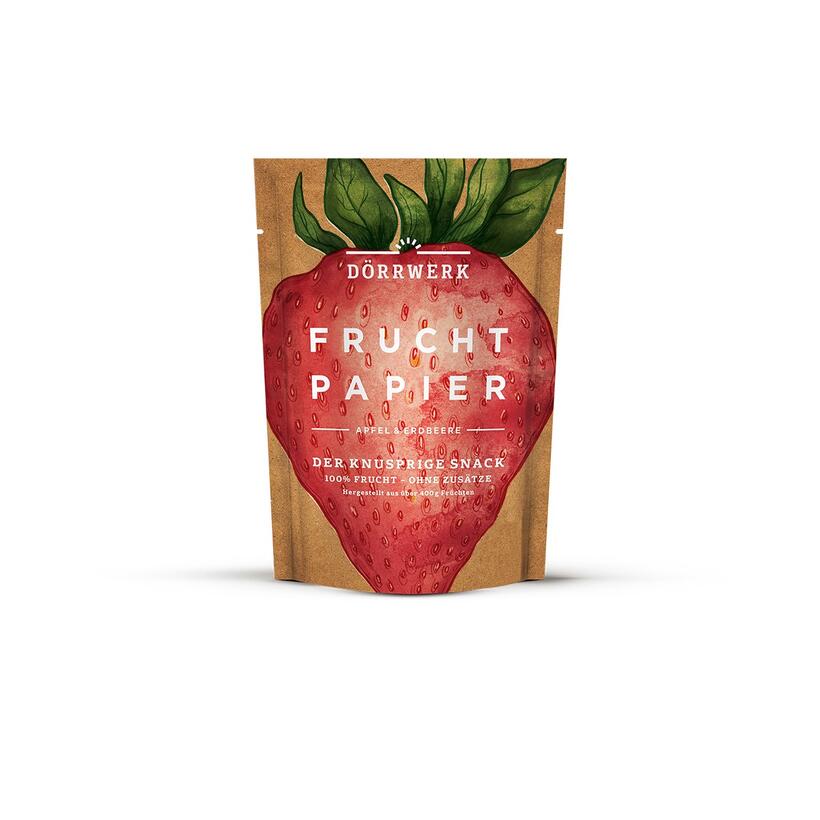 Apfel Erdbeere Fruchtpapier - Dörrwerk