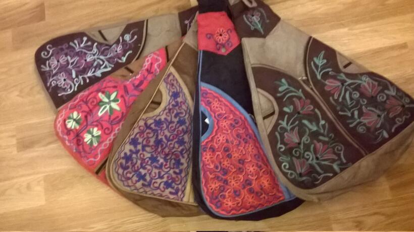 Nasreen Sheikh - Local Women's Handicrafts - Nepal - hand-embroidered backpacks