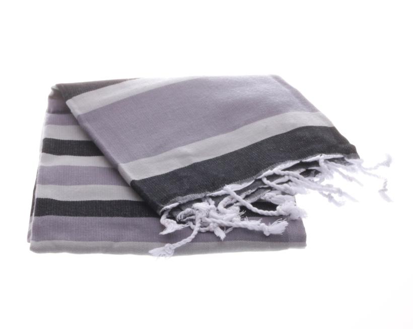 Black and White Rainbow hammam clothe black and white