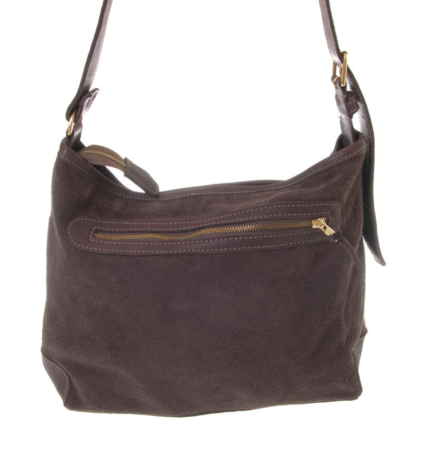 Zamshopper Dark Brown fair trade leather bag from Zambia