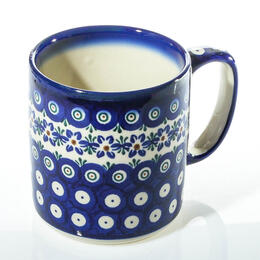 classical cobalt blue patterns with extra flowers on 40cl cup