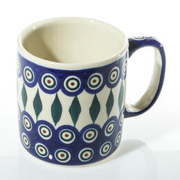 peacock and leaves patterns 40cl cup