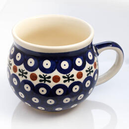 traditional patterns on belly mug