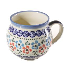 red and blue flowers