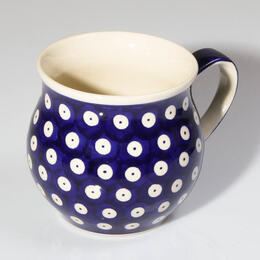 classical cobalt blue belly mug 0,35l