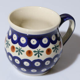 classical blue belly mug from Boleslawiec 0,20l