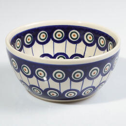 peacock and leaves bowl from Poland, 13cm