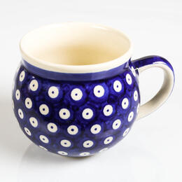 colbalt blue belly cup