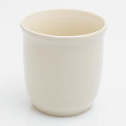 polish white mug from Bolelawiec