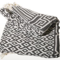 anthracite greek cotton plaid