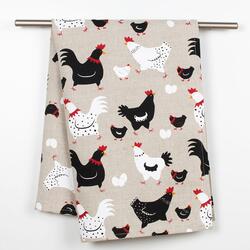 chickens kitchen towel