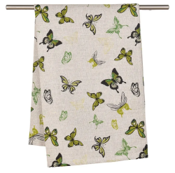 green butterflies clothe