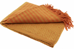 orange and yellow cotton towel