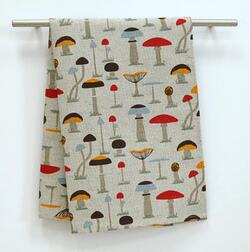 mushrooms kitchen towel
