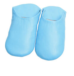 sky blue babouches