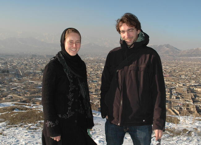 Gunda und Jean in Kabul, Afghanistan