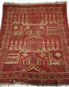 prayer rug red and yellow turkmen prayer rug