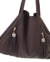Nicola leather bag with zipped outside pockets